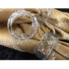 Clear Plastic Napkin Rings for Birthdays Weddings Sweet 16 Quinceanera All Occasions